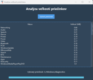 Analýza priečinkov v Python GUI