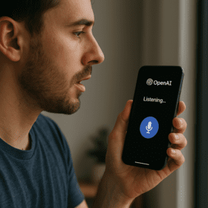 hlasové zadávanie v ChatGPT