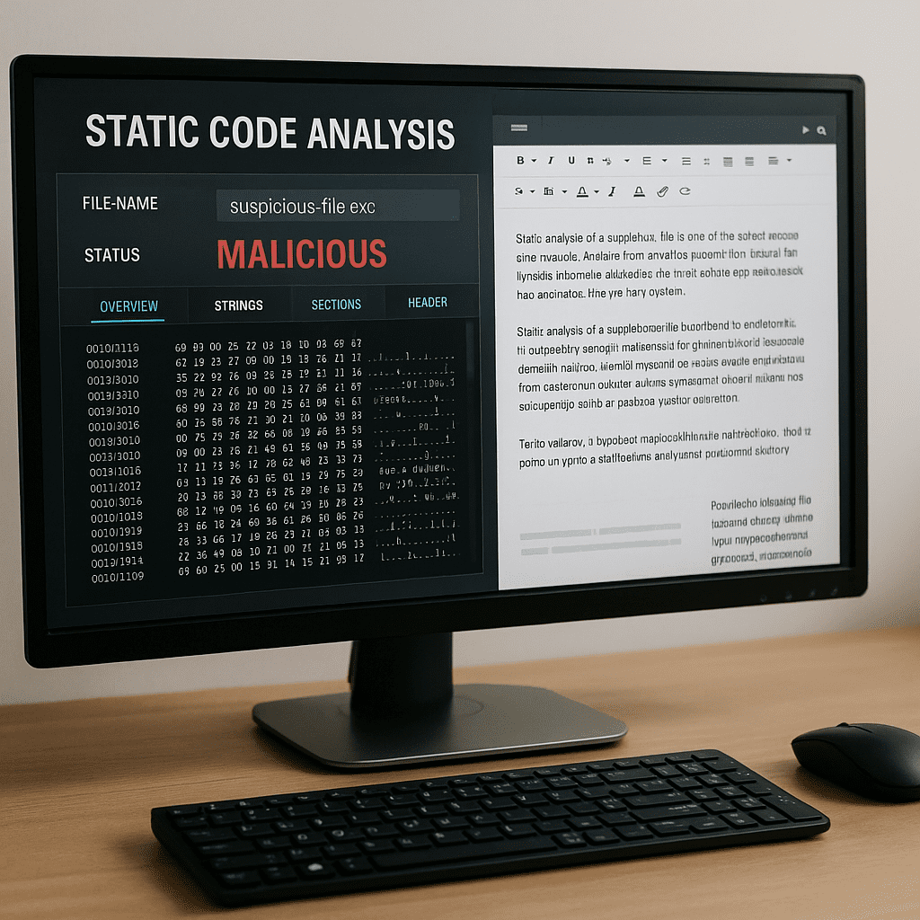 Statická analýza súboru