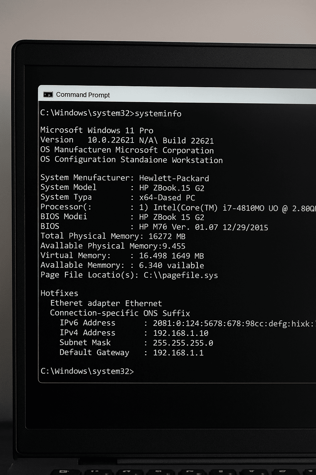 Príkaz systeminfo : Všetko, čo potrebuješ vedieť o svojom systéme Príkaz systeminfo