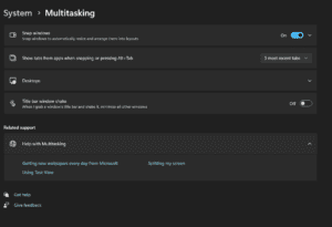 windows multitasking
