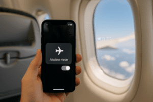 lietadlový režim v lietadle