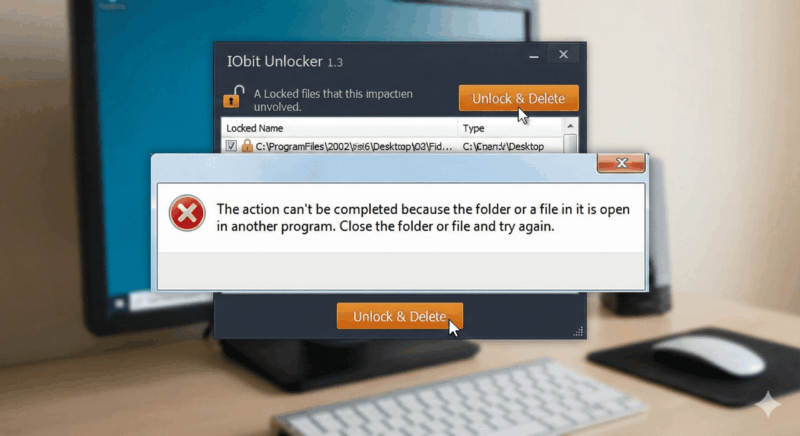 Nedá sa zmazať súbor ? IObit Unlocker návod Nedá sa zmazať súbor