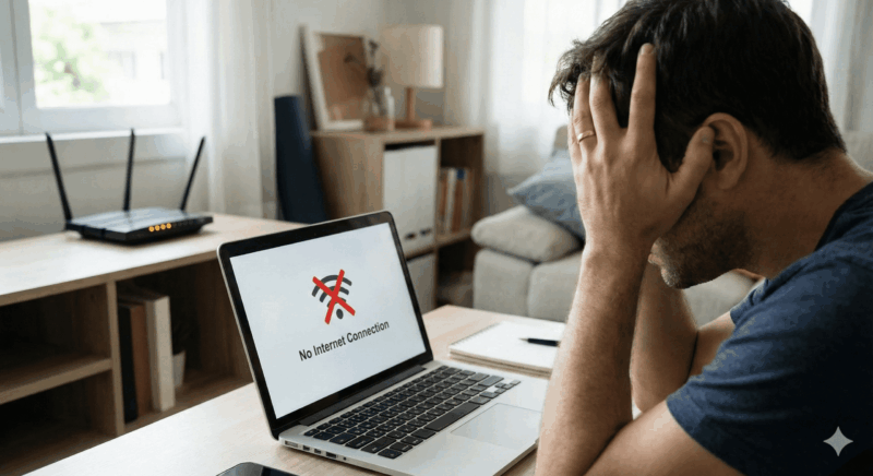 Nefunkčné wifi : Wi-Fi pripojené, ale bez internetu! (a router sa tvári urazene) Nefunkčné wifi