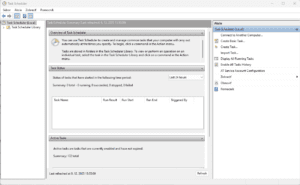 windows task scheduler okno