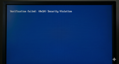 Verification failed: (0x1A) Security Violation - ako ju vyriešiť