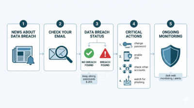 Heslá na darkwebe - ako overiť - infografika